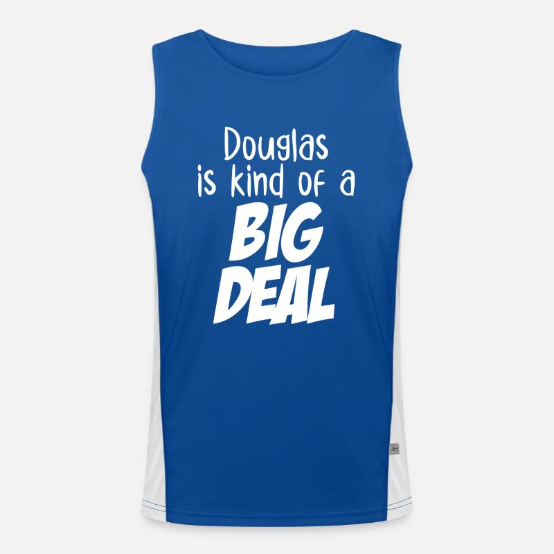 Douglas ist eine große Sache Funktionelles Kontrast-Tank Top für Männer 