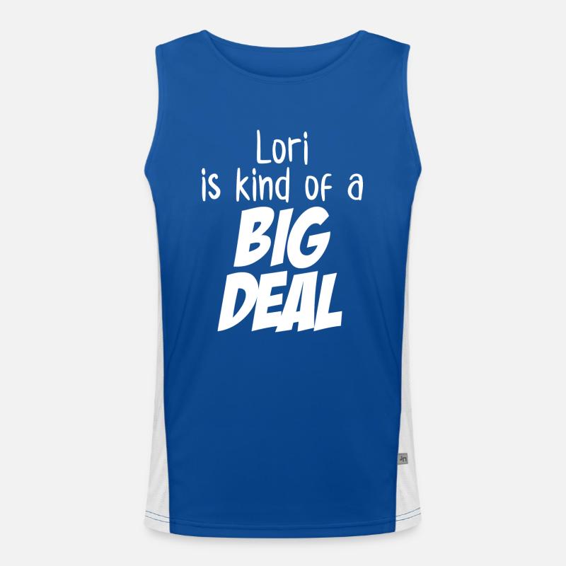 Lori ist eine große Sache Funktionelles Kontrast-Tank Top für Männer 
