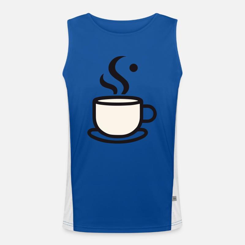 Kaffeebecher Funktionelles Kontrast-Tank Top für Männer 