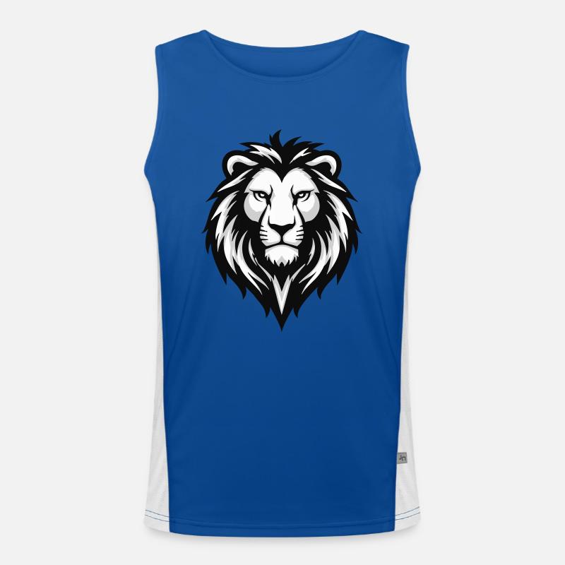 Tschetschenien-León Funktionelles Kontrast-Tank Top für Männer 