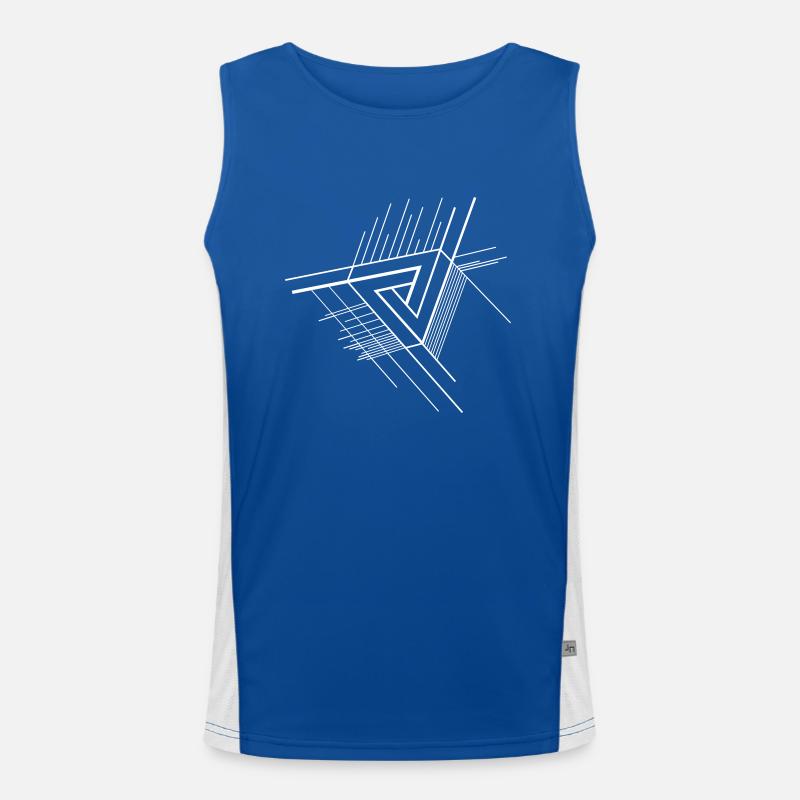 Penrose on the right Men's Functional Contrast Tank Top 