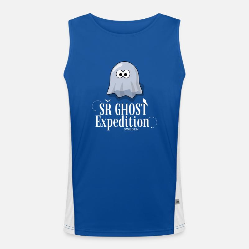 Spectral Rambler: Die SR Ghost Expedition Serie Funktionelles Kontrast-Tank Top für Männer 