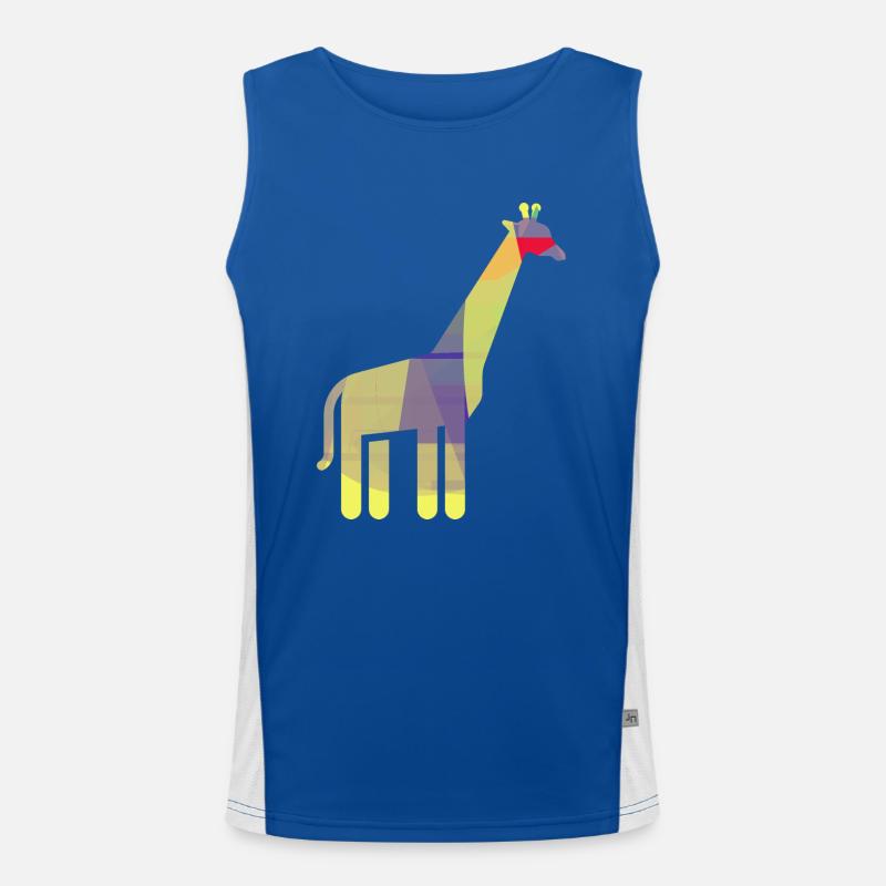 Giraffe Funktionelles Kontrast-Tank Top für Männer 