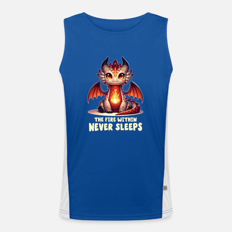 The Fire Within Never Sleeps Men's Functional Contrast Tank Top 