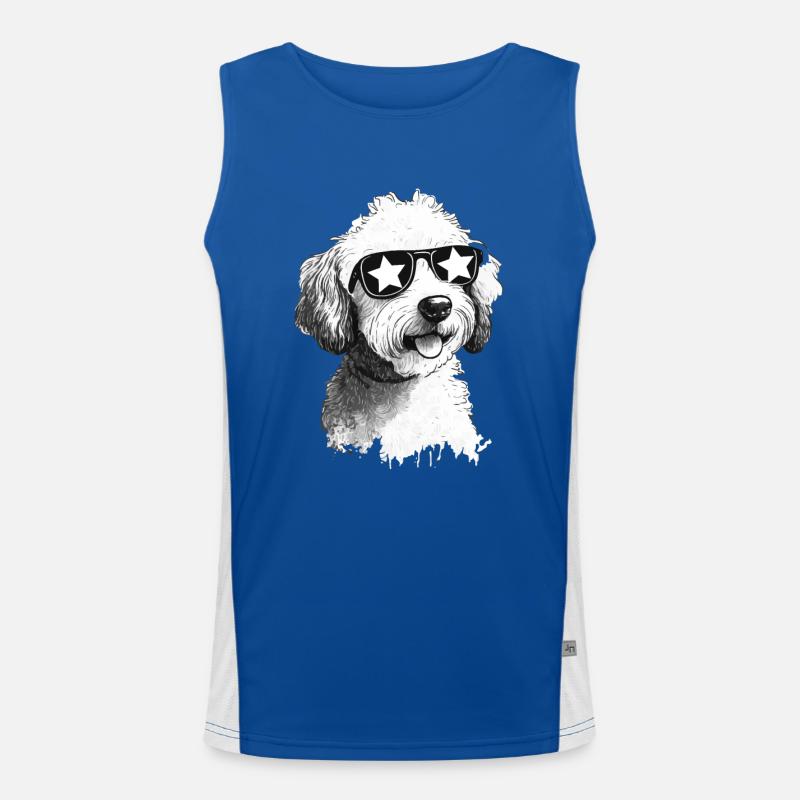 Cool Dog Funktionelles Kontrast-Tank Top für Männer 
