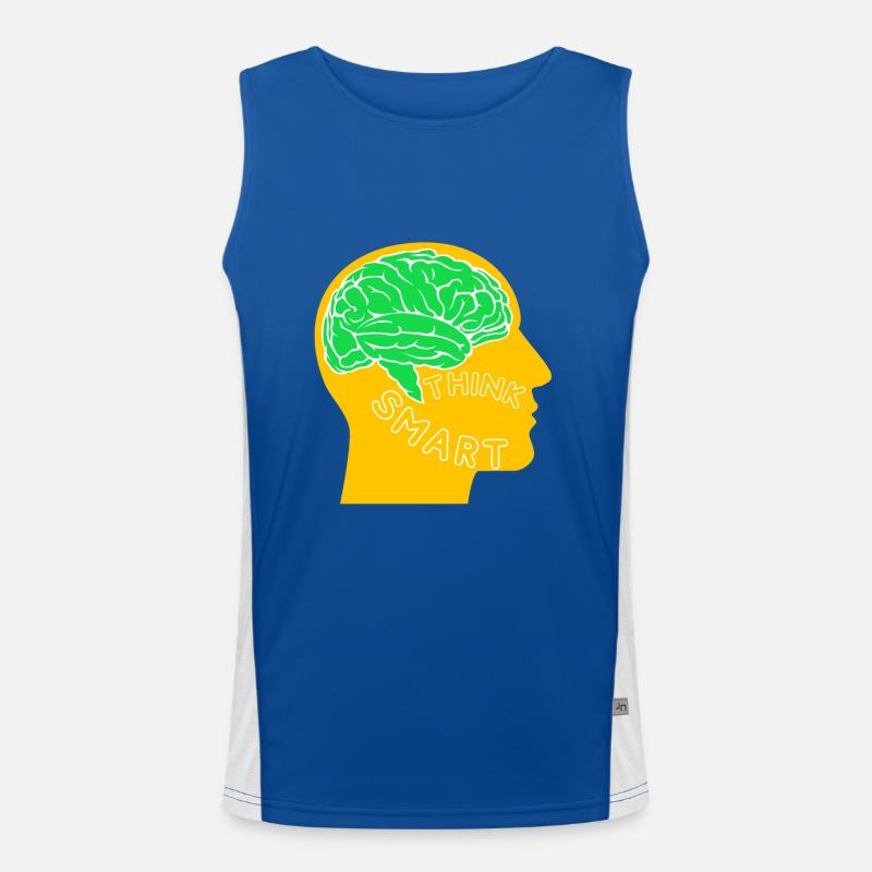 Denke klug - think smart Funktionelles Kontrast-Tank Top für Männer 