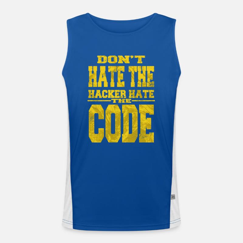 cool anonymous hacker birthday equestrian gamer Funktionelles Kontrast-Tank Top für Männer 