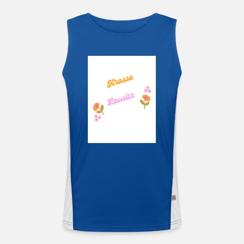 Lausitz Funktionelles Kontrast-Tank Top für Männer 
