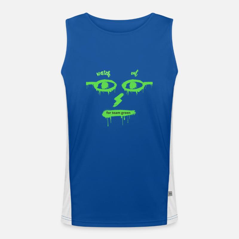 Team Green Men's Functional Contrast Tank Top 