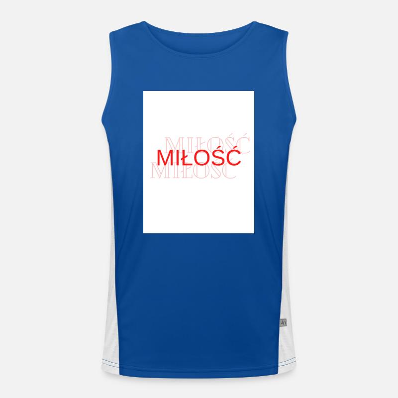 LIEBE Funktionelles Kontrast-Tank Top für Männer 