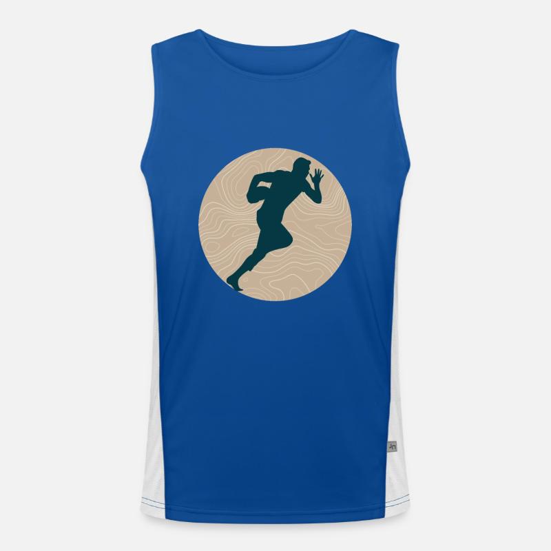 rugby player Men's Functional Contrast Tank Top 