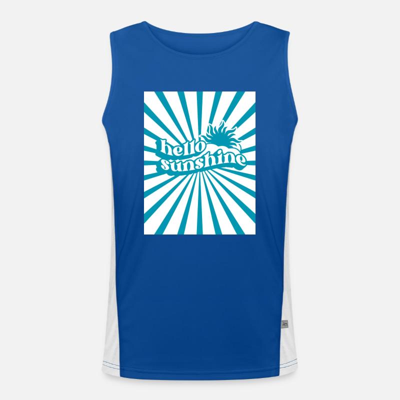 Retro summer Men's Functional Contrast Tank Top 