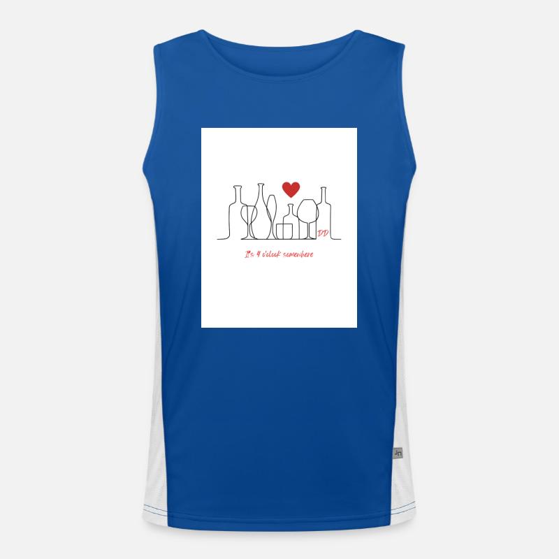 its 4 o clock somewhere Funktionelles Kontrast-Tank Top für Männer 