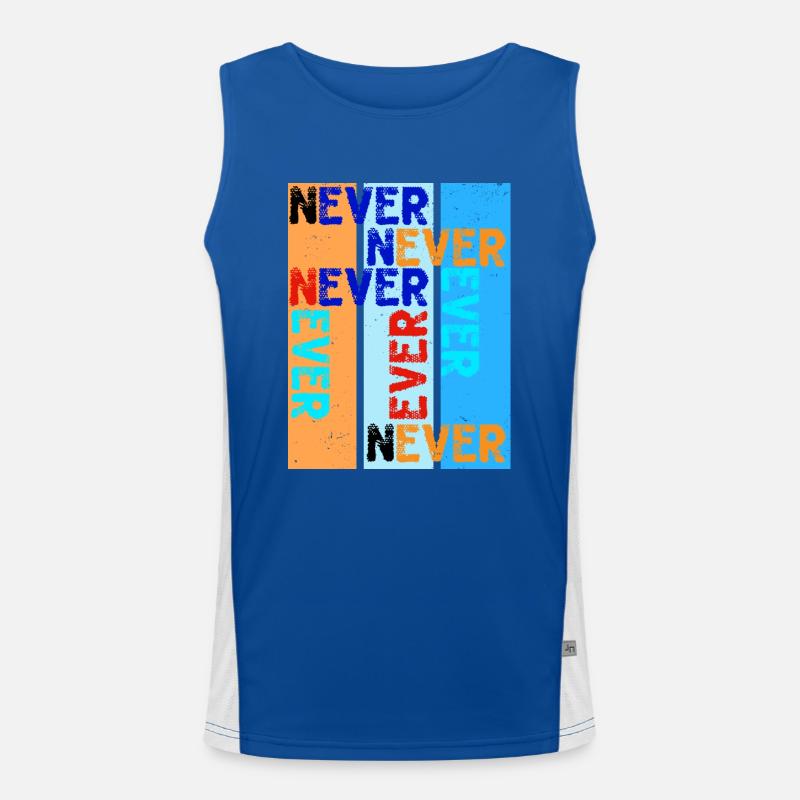 nEVER Ever Men's Functional Contrast Tank Top 