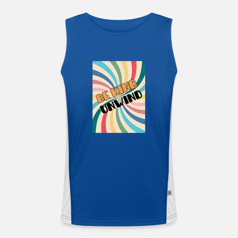 Be Kind Unwind Men's Functional Contrast Tank Top 