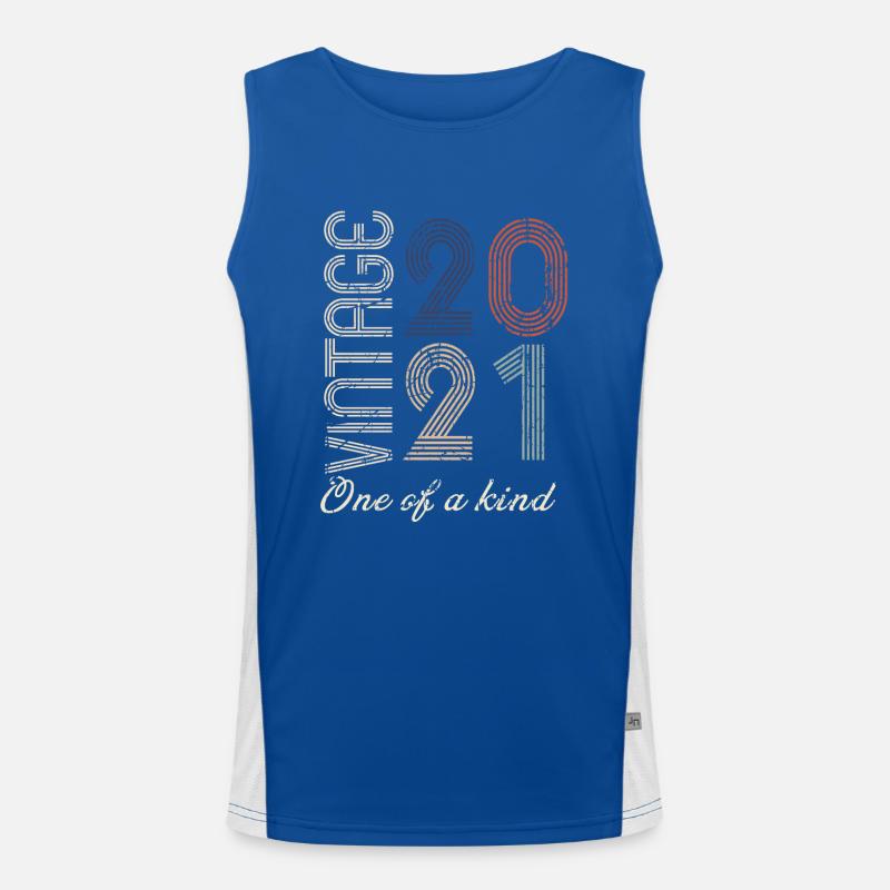 3. Jubiläum 2021 - Vintage-Retro-Geschenkidee Funktionelles Kontrast-Tank Top für Männer 