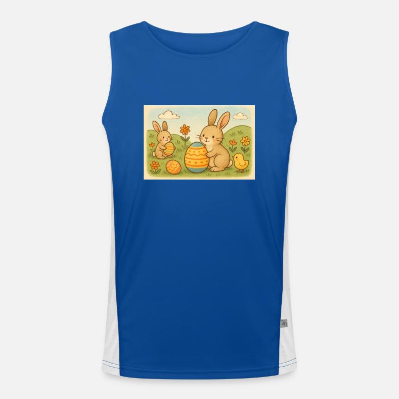 Ostern Funktionelles Kontrast-Tank Top für Männer 