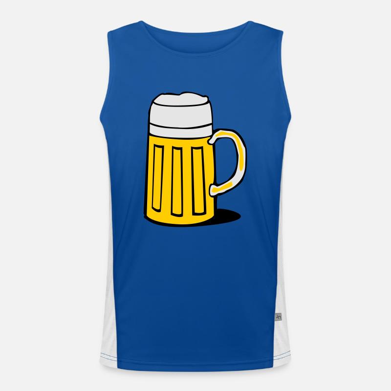 bier Men's Functional Contrast Tank Top 