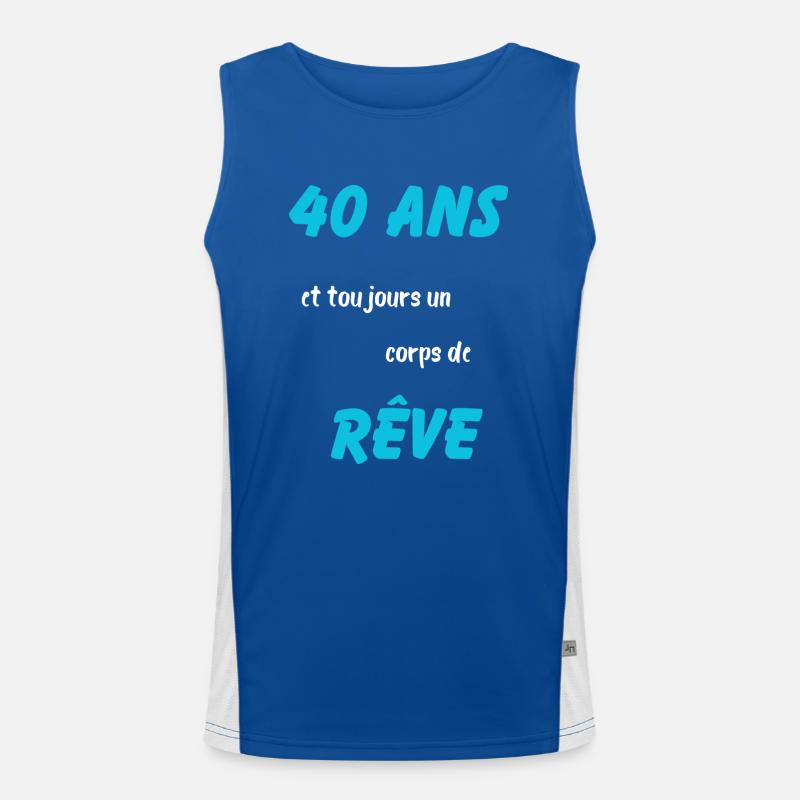 40 ans et toujours un corps de rêve Débardeur respirant contrasté Homme 