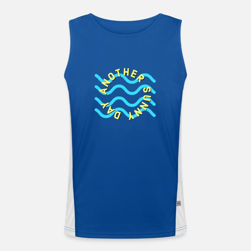 Ein weiterer sonniger Tag! Funktionelles Kontrast-Tank Top für Männer 
