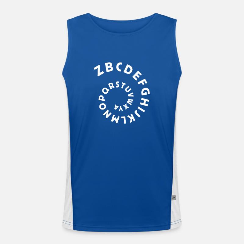 Eccentric - Reverse Alphabet. Things gonna change Men's Functional Contrast Tank Top 