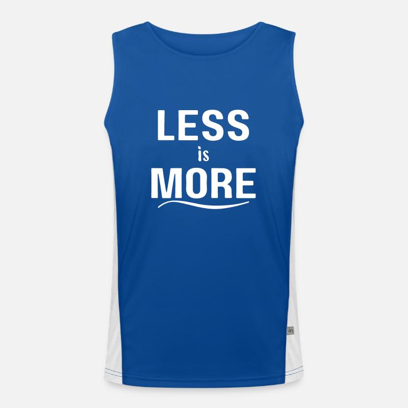 Less is more - Men's Functional Contrast Tank Top  - royal/white
