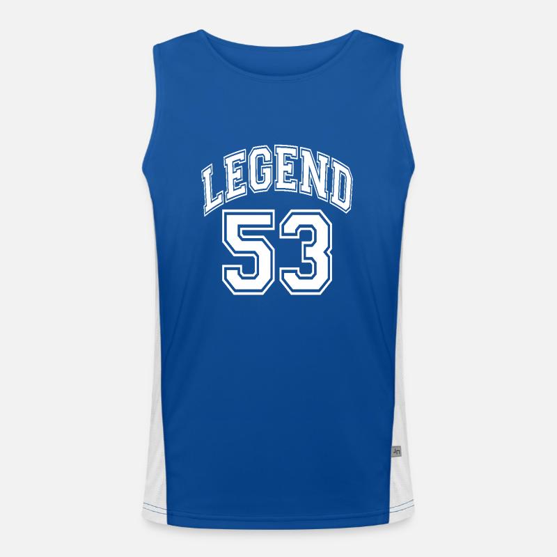 Legend 53 Funktionelles Kontrast-Tank Top für Männer 