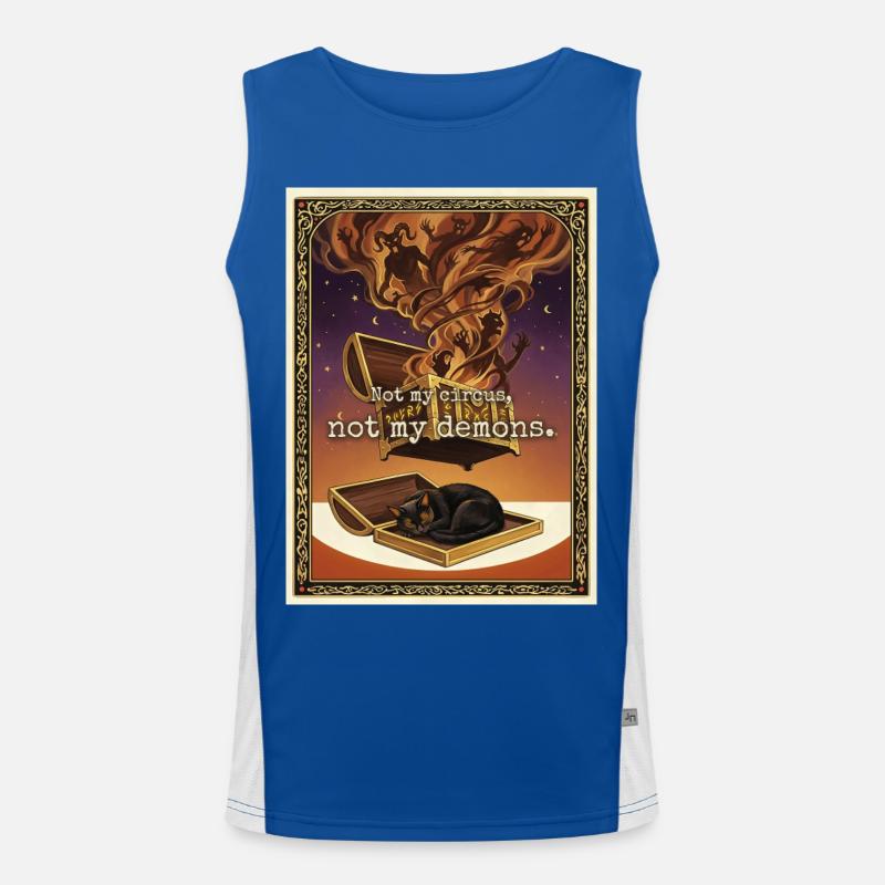Nicht meine Dämonenkatze Funktionelles Kontrast-Tank Top für Männer 