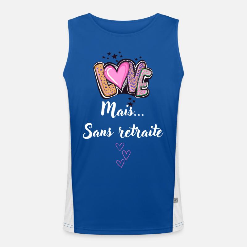 love mais sans retraite Débardeur respirant contrasté Homme 
