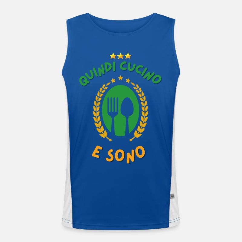 SO I COOK AND I'M Men's Functional Contrast Tank Top 