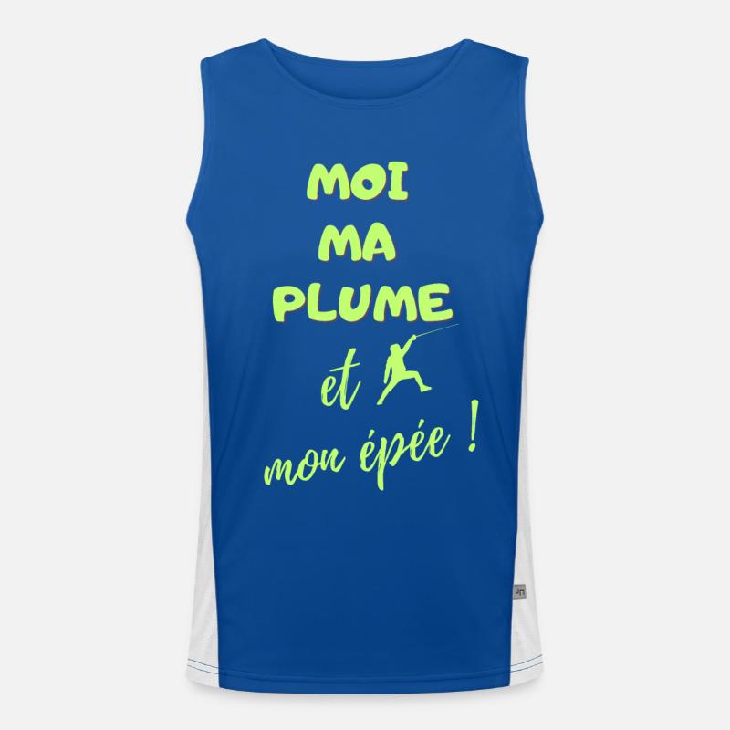 MOI MA PLUME ET MON EPEE Débardeur respirant contrasté Homme 
