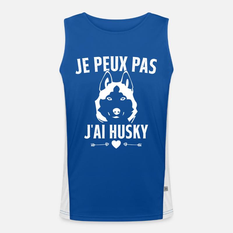 I can't I have husky Men's Functional Contrast Tank Top 
