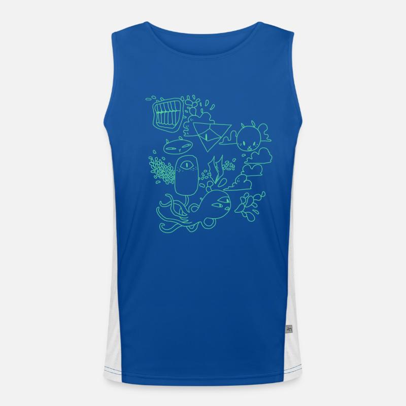 Grumpy Rabbits Men's Functional Contrast Tank Top 