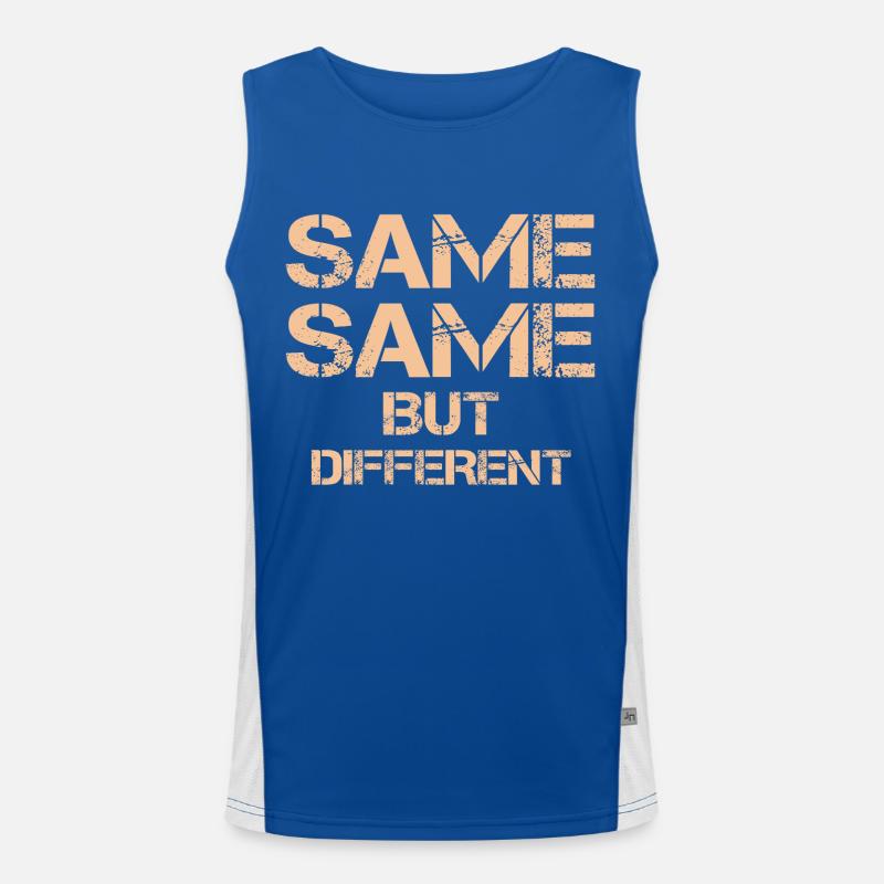 même mais différent même Thaïlande-Zit Débardeur respirant contrasté Homme 