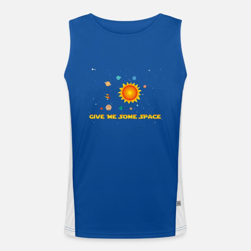 Drôle Give Me Some Déclaration de l'espace shirt Débardeur respirant contrasté Homme 