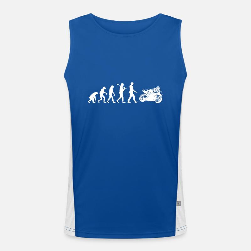 Moto shirt · · · Evolution machine de course motards Débardeur respirant contrasté Homme 
