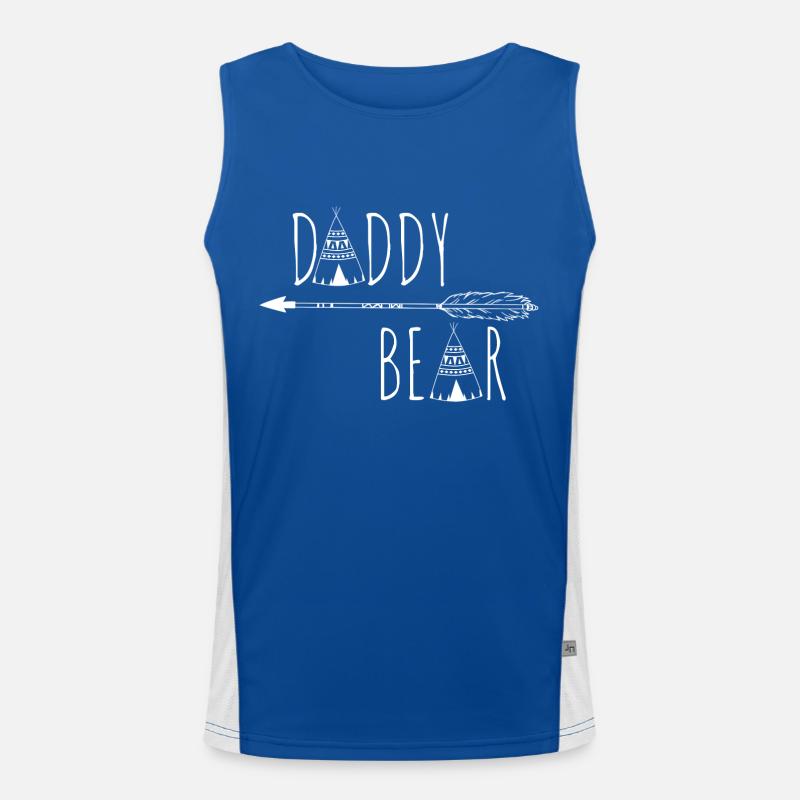 Daddy Bear Funktionelles Kontrast-Tank Top für Männer 