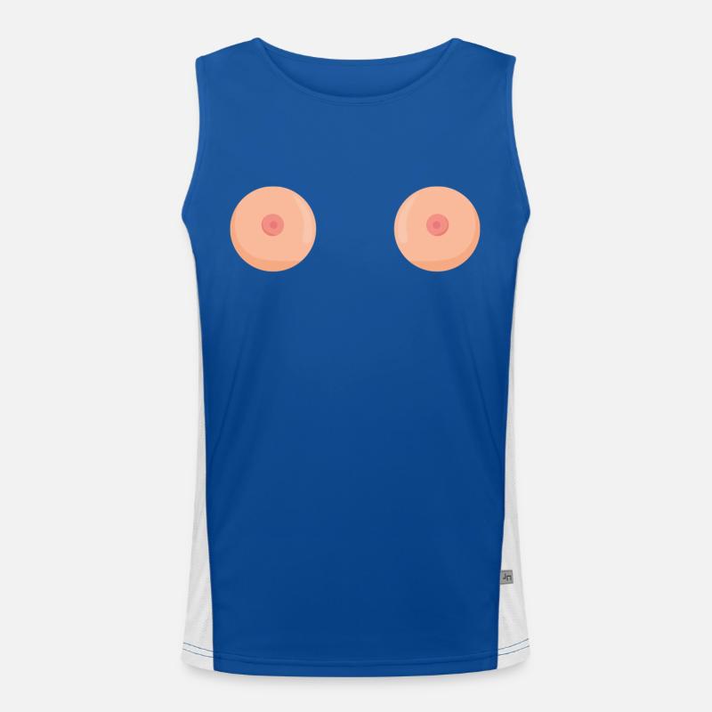 Boobs Funktionelles Kontrast-Tank Top für Männer 