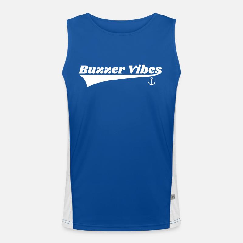 Summer Buzzer vibes Graphic Men's Functional Contrast Tank Top 