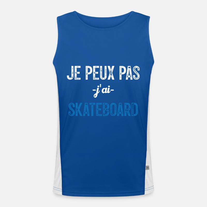 Je peux pas j ai Skate Débardeur respirant contrasté Homme 