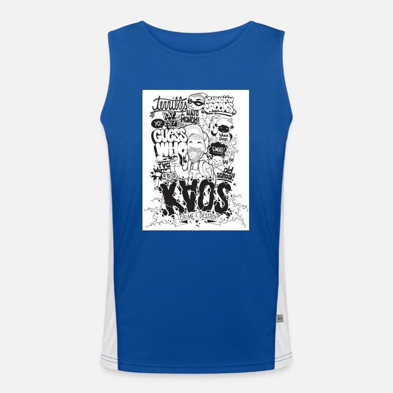 ChaosArtz Funktionelles Kontrast-Tank Top für Männer 