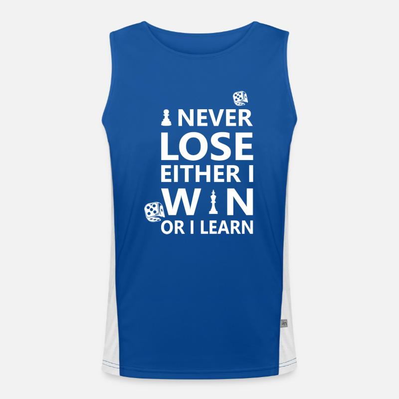 boardgame chess backgammon game night Funktionelles Kontrast-Tank Top für Männer 