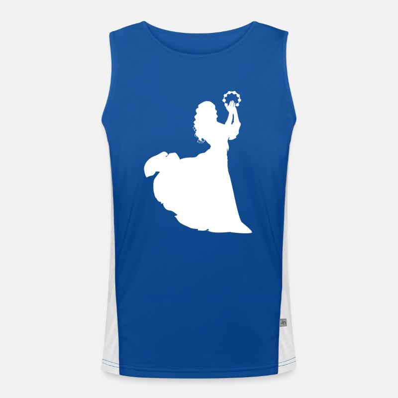 Dancing Dance Music Men's Functional Contrast Tank Top 