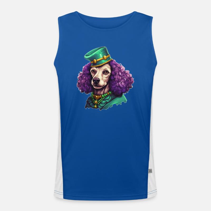 Caniche élégant de Mardi Gras Débardeur respirant contrasté Homme 