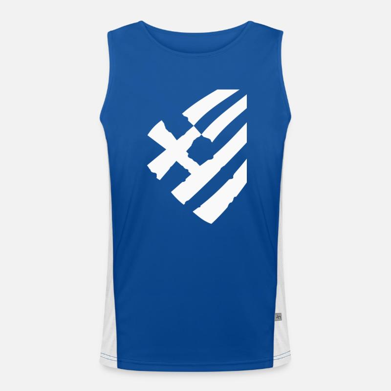 drapeau de la grèce Débardeur respirant contrasté Homme 