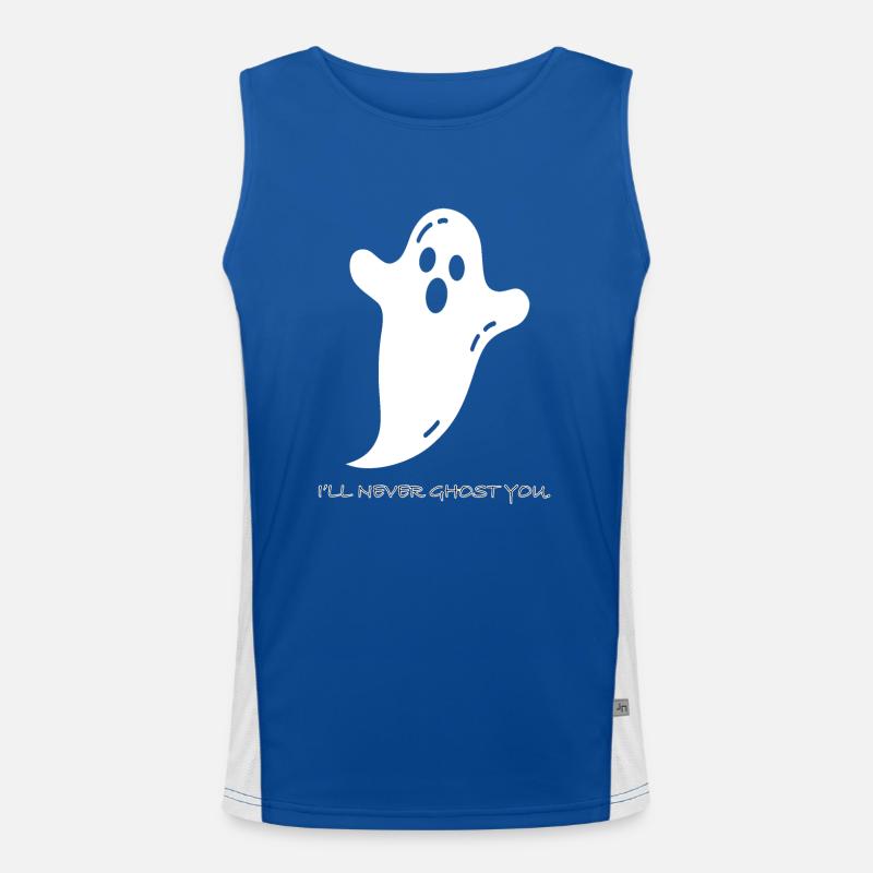 I LL NEVER GHOST YOU Men's Functional Contrast Tank Top 