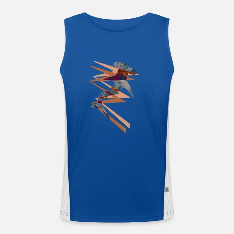 Cloudshark 5 Funktionelles Kontrast-Tank Top für Männer 