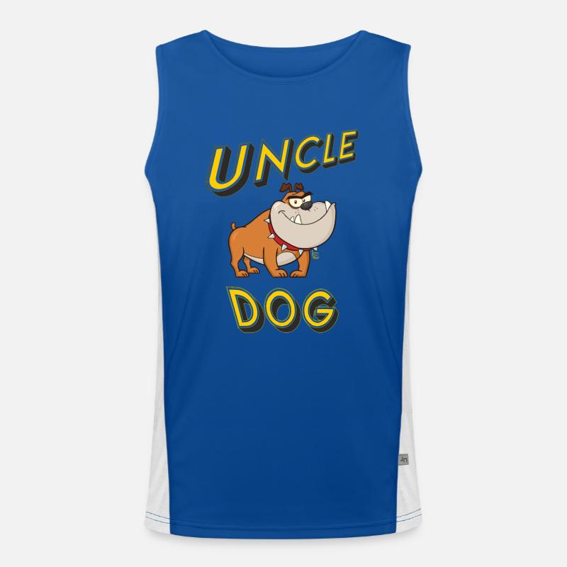 Uncle dog Men's Functional Contrast Tank Top 