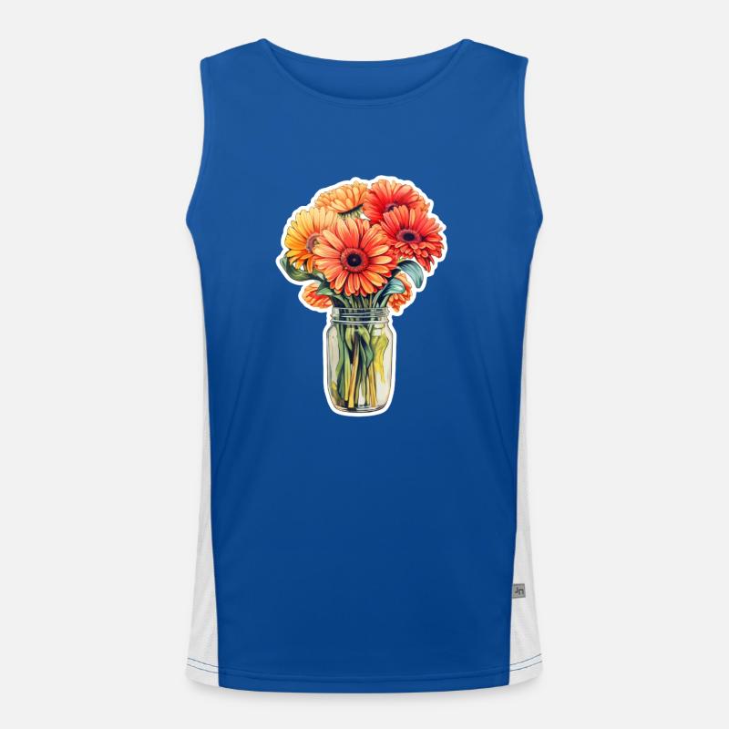 Marguerites Gerbera Débardeur respirant contrasté Homme 