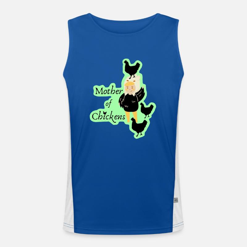 Motherofchickens Funktionelles Kontrast-Tank Top für Männer 
